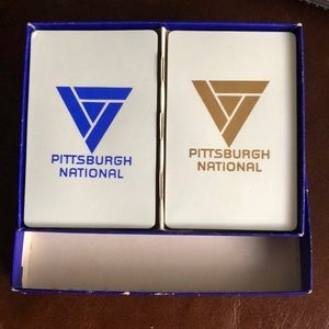 Vtg Pittsburgh National Playing Cards 2 Decks Sealed